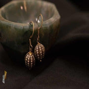 Load image into Gallery viewer, Antique Diamond Ball Earrings

